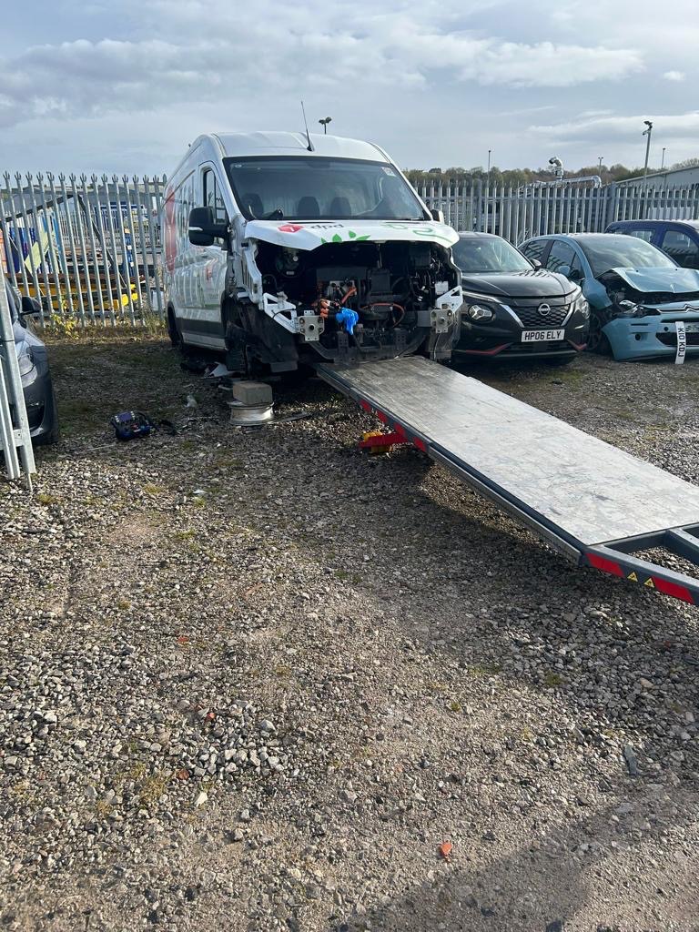 FMR recovery — Damaged van