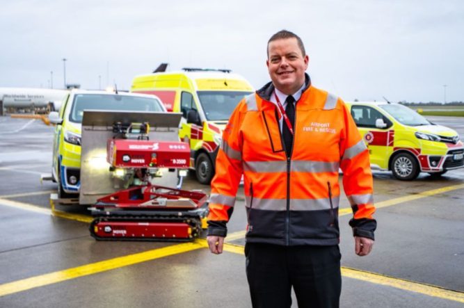 Shannon Airport fire and rescue with their new First-Mover