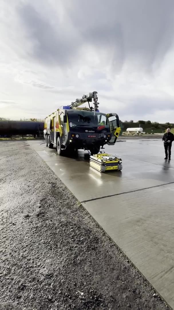 Pulling a 35-tonne Panther crash tender